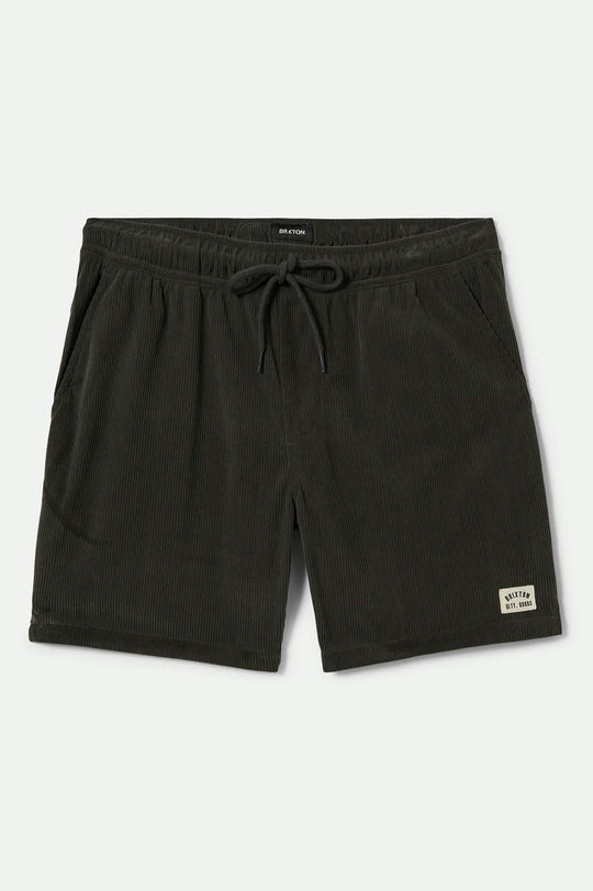 
       Men&#39;s Everyday Corduroy Short in the color Washed Black - Front Product View
     