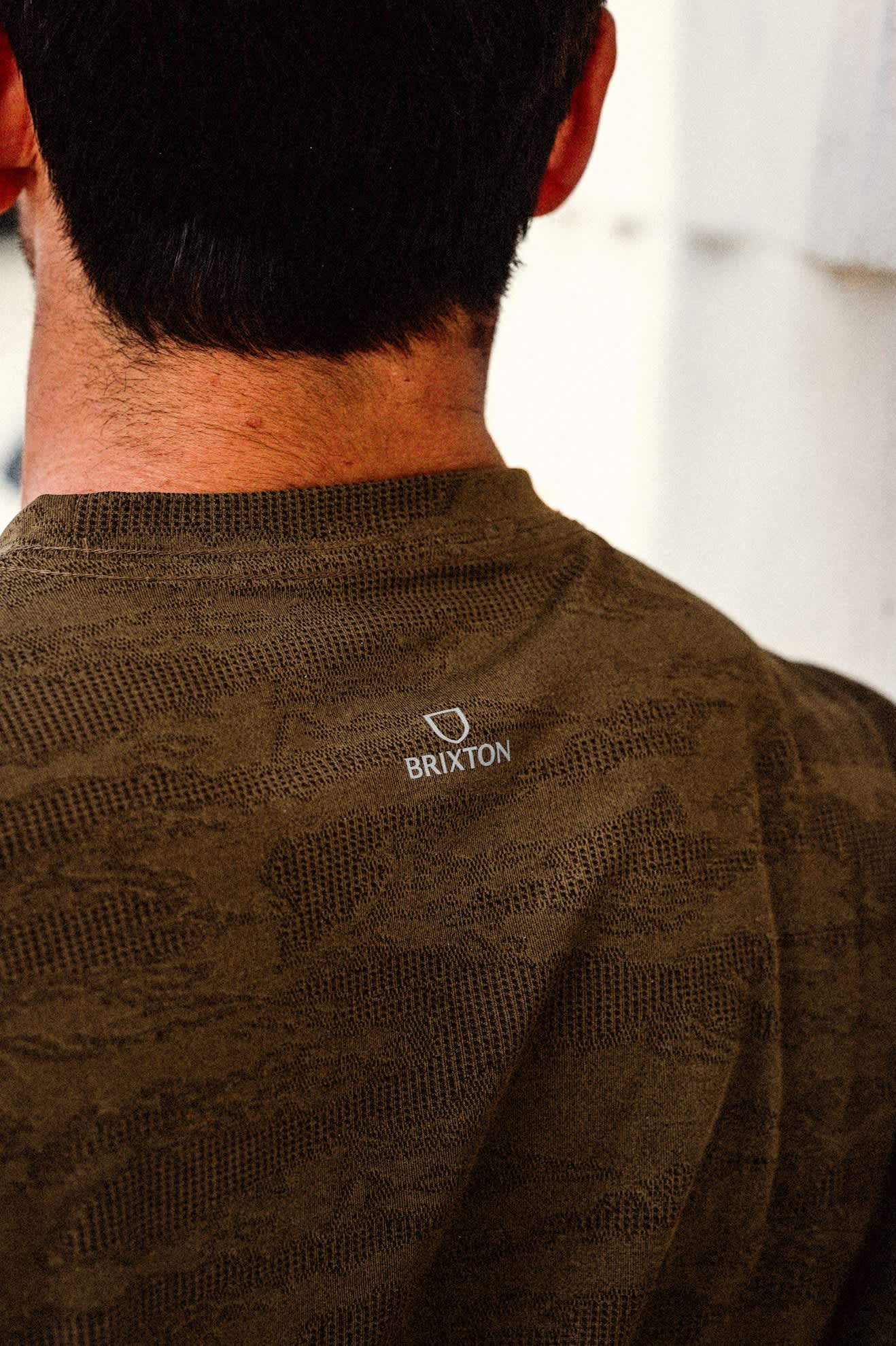 Men's Journey Short Sleeve Pocket T-Shirt in the color Olive Tiger Camo - Men's Lifestyle image