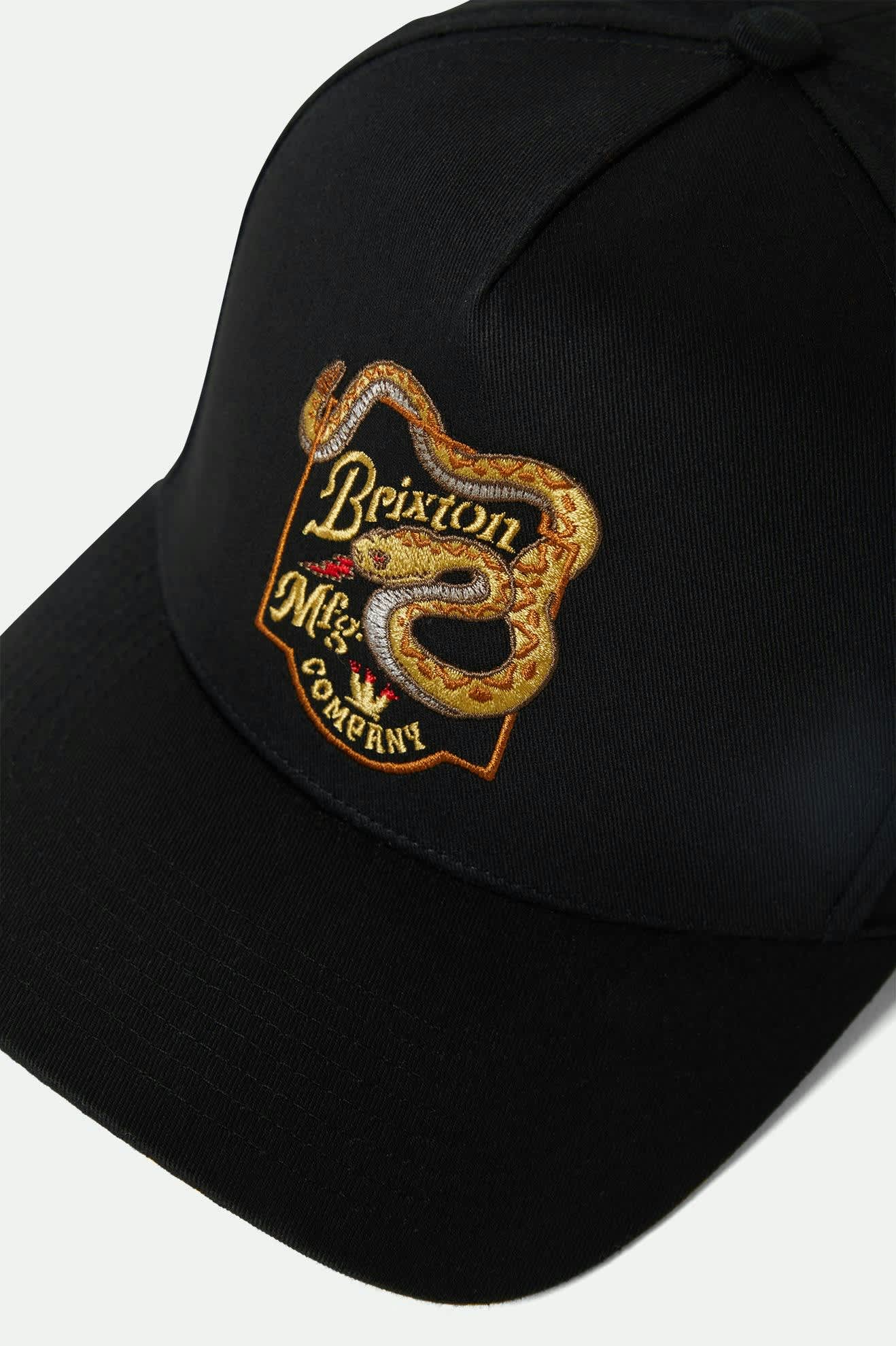 Unisex Rothwell Netplus Snapback in the color Black - Additional Laydown image