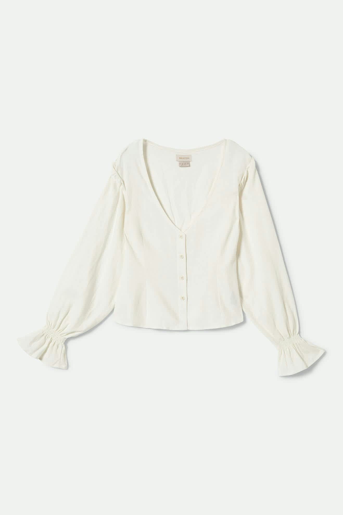 
       Women&#39;s The Meadow Blouse in the color Off White - Front Product View
     