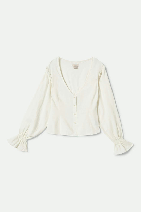 
       Women&#39;s The Meadow Blouse in the color Off White - Front Product View
     