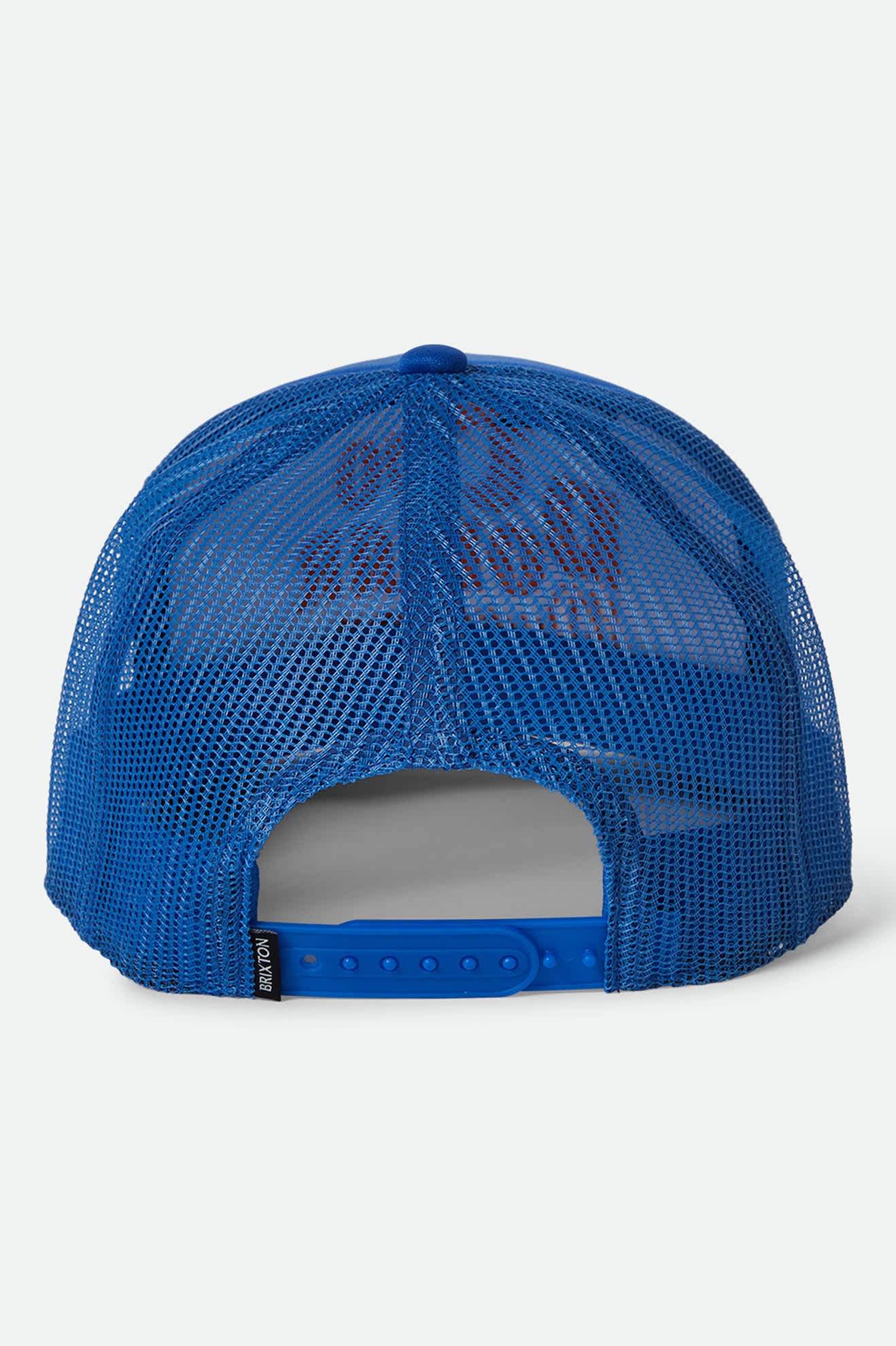 
       Women&#39;s Two Dollar Pistol Netplus Trucker Hat in the color Electric Blue/Electric Blue - Back Style View
     