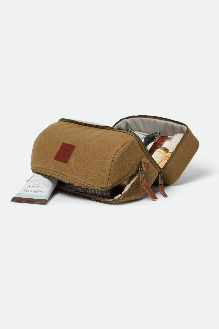 
       Brixton Traveler Dopp Kit - Olive Brown
     