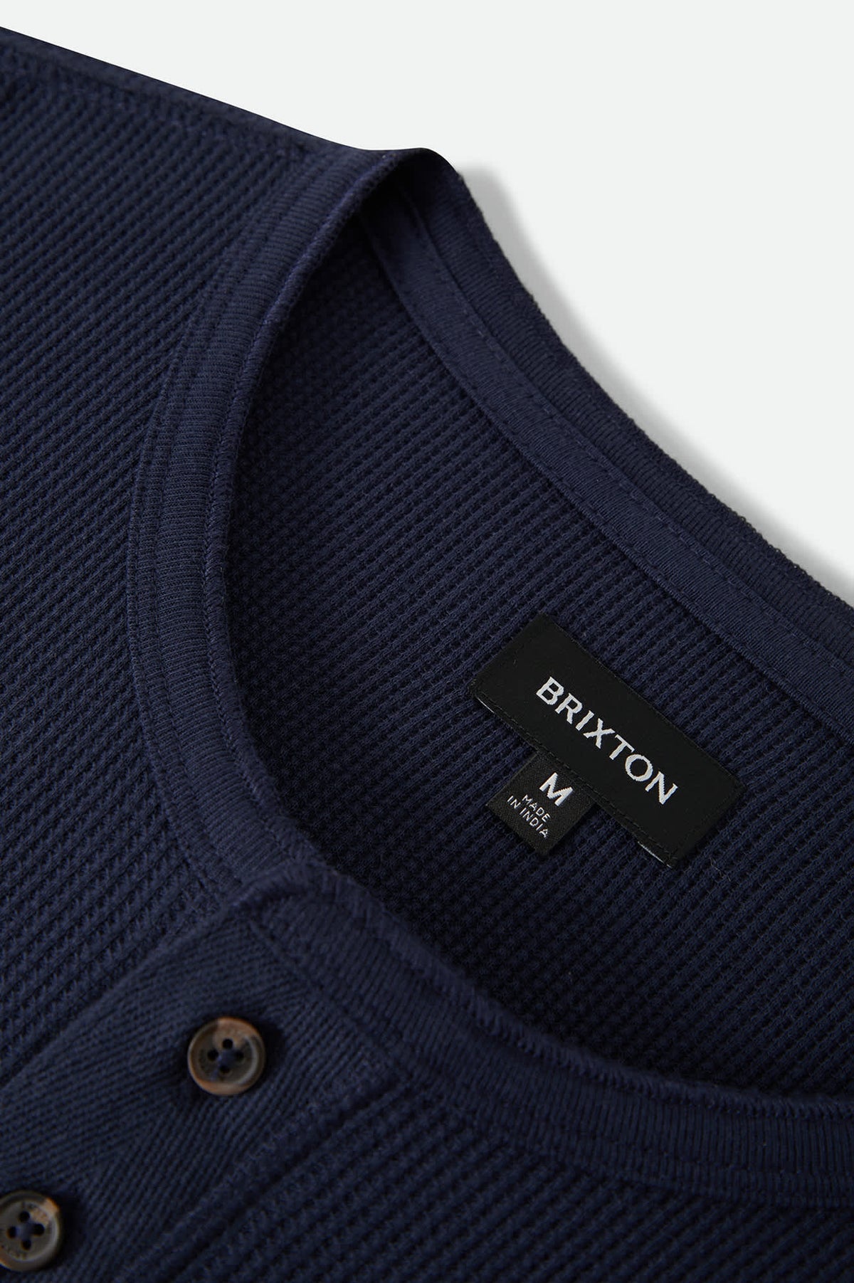 Men's Baseline Waffle Knit Top in the color Navy - Additional Laydown image