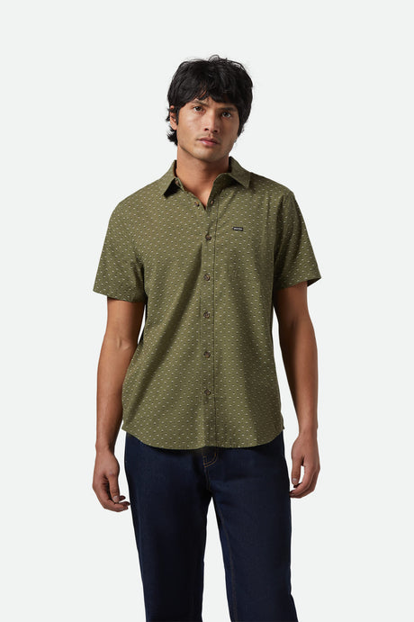 
       Men&#39;s Charter Print S/S Shirt in the color Ivy Green/Micro Floral - Men&#39;s Front View
     