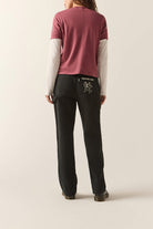 Women's Essex Embroidered Painter Pant in the color Black - Women's Back View