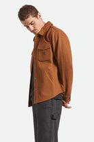 Men's Durham Brushed Menswear Jacket in the color Brushed Pinecone - Men's Side View