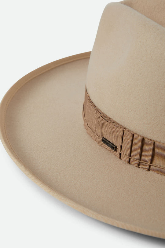 
       Unisex Reno Fedora in the color Bone/Sand - Additional Laydown image
     