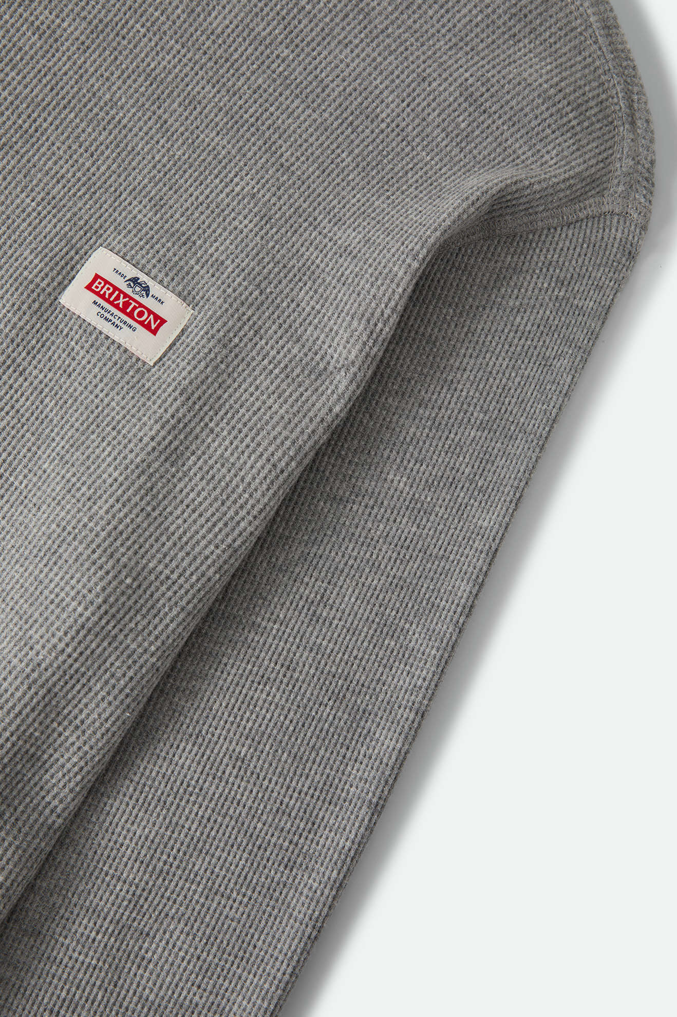 Men's Trademark Waffle Knit Top in the color Heather Grey - Additional Laydown image