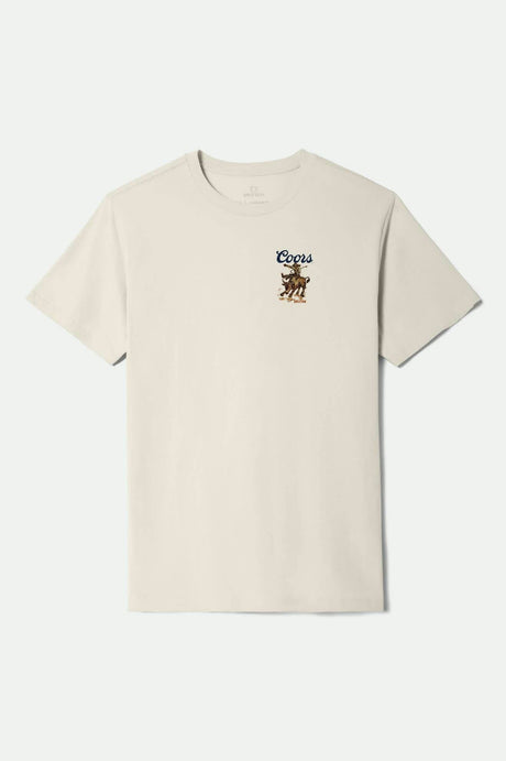 Men's Coors Bound S/S Standard T-Shirt in the color Cream - Front Product View