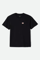 Men's Void S/S Standard T-Shirt in the color Black Worn Wash - Front Product View