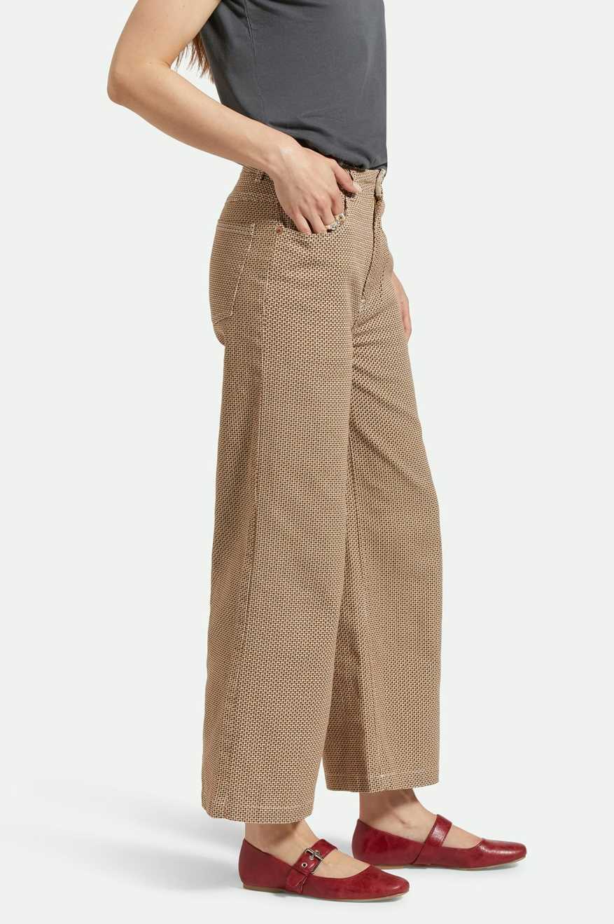 
       Women&#39;s Side Fit | Margo Cropped 5-Pocket Pant - Whitecap/Pine Houndstooth
     