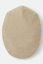 Unisex Hooligan Flat Cap in the color Khaki Stripe/Washed Black - Additional Laydown image