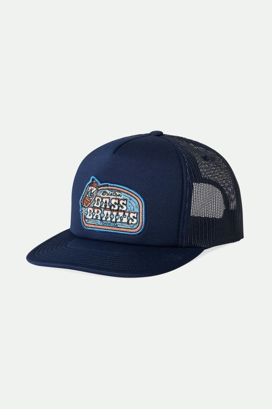 
       Brixton Bass Brains Boat MP Trucker Hat - Washed Navy
     