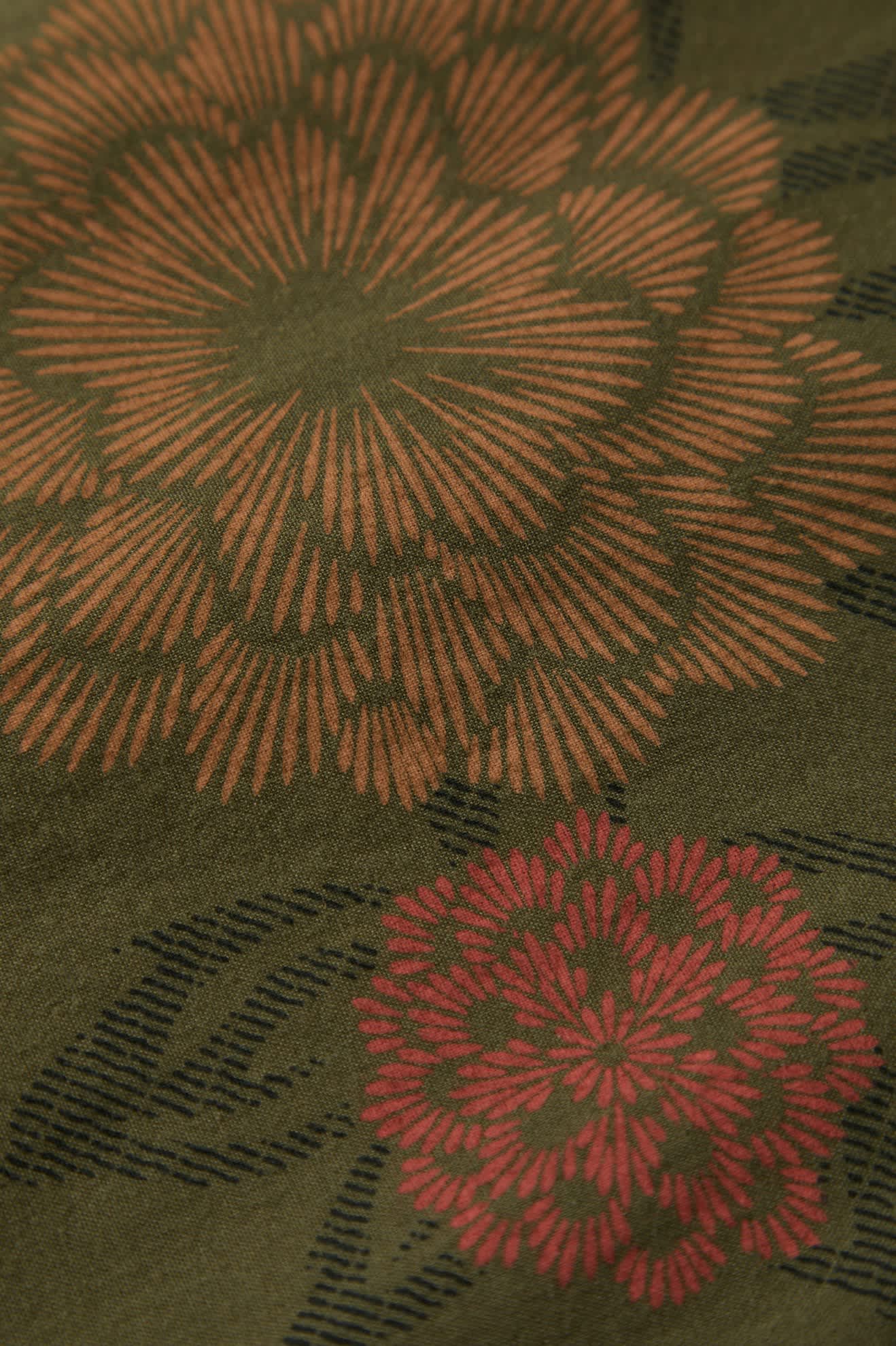 Men's Charter Print S/S Shirt in the color Ivy Green/Painterly Floral - Additional Style View