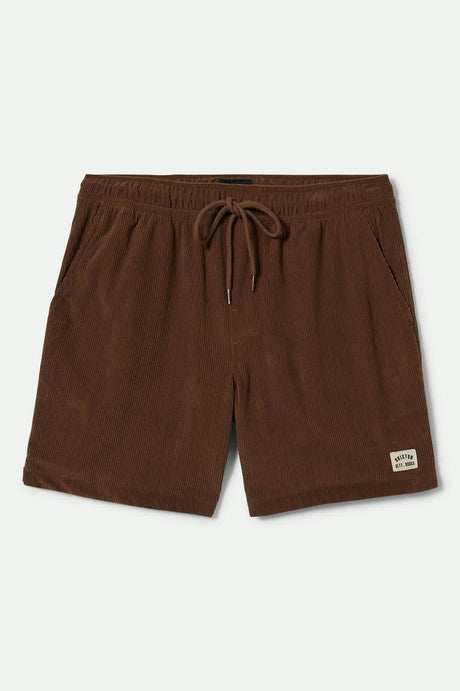 Men's Everyday Corduroy Short in the color Pinecone Brown - Front Product View