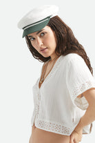 Women's Fiddler Fisherman Cap in the color Primal Green/Whitecap - Additional Fit image