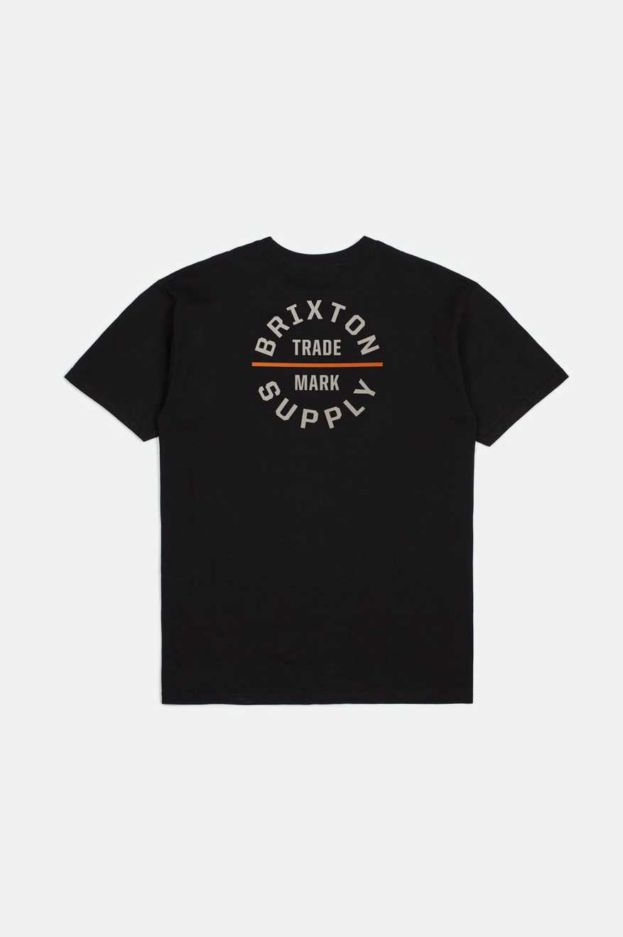 
       Brixton Oath V S/S Standard T-Shirt - Black/Whitecap/Persimmon Ornage
     