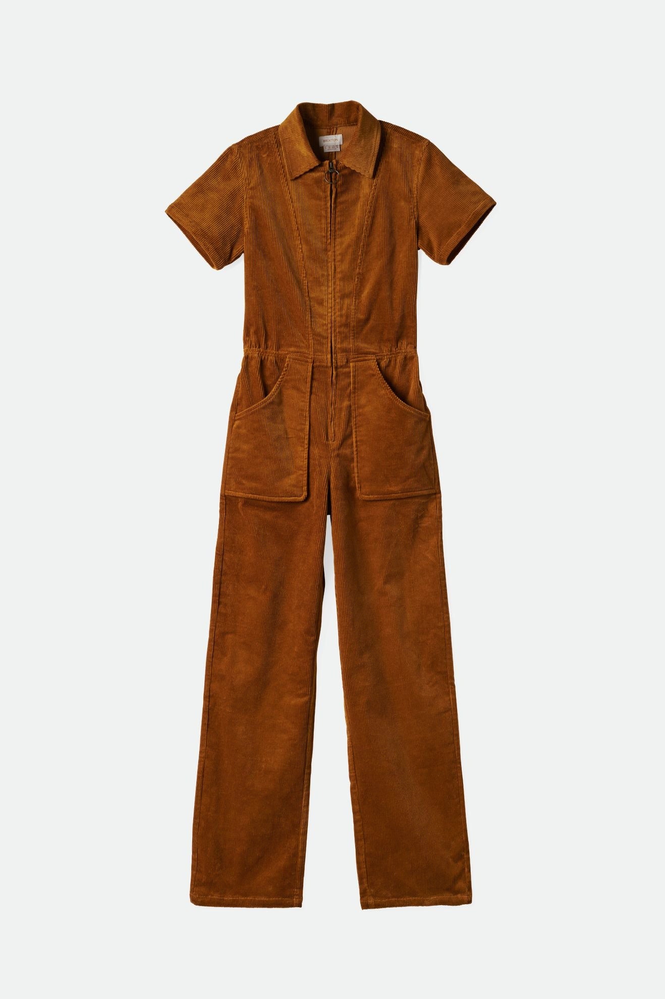 
       Brixton Utility Jumpsuit - Golden Brown Cord
     