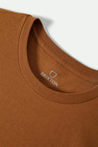 Men's Premium Cotton Short Sleeve Tailored T-Shirt in the color Washed Copper - Additional Laydown image