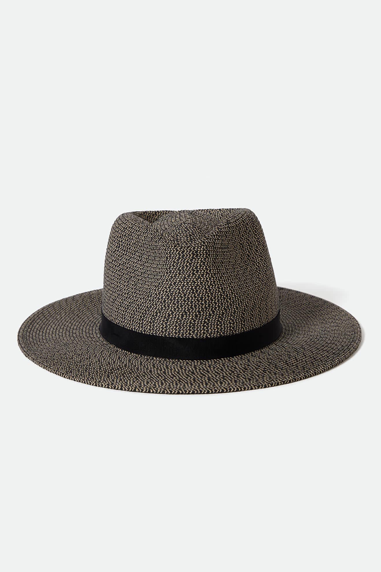 
       Women&#39;s Carolina Straw Packable Travel Hat in the color Black/Natural - Additional Style View
     