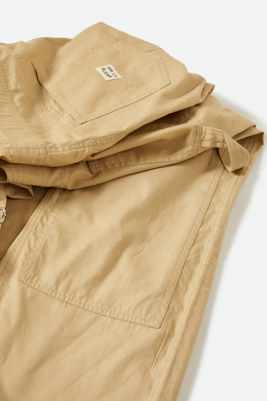 
       Women&#39;s Utility Overall in the color Pale Khaki - Additional Style View
     