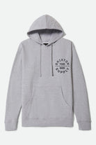 Men's Oath V Hoodie in the color Heather Grey - Front Product View