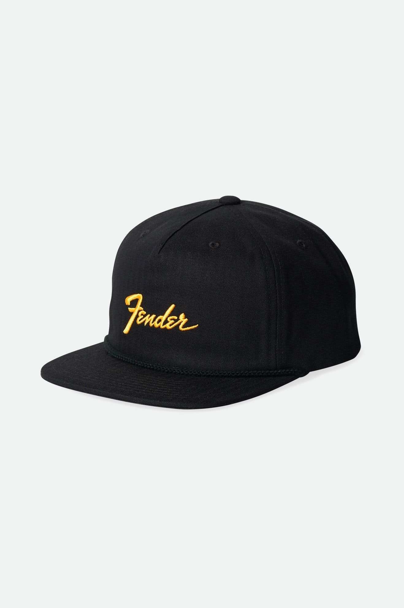 
       Brixton Unisex Fender Factory Netplus Snapback - Black | Main
     