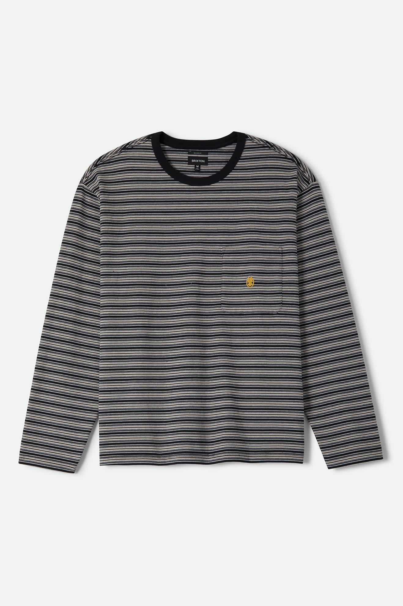 Men's Century Knit Top in the color Heather Grey Stripe - Front Product View