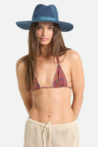 Women's Lyons Knit Packable Hat in the color Midnight Blue - Women's Front View