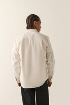 Men's Sanford Shirt in the color Off White - Men's Back View