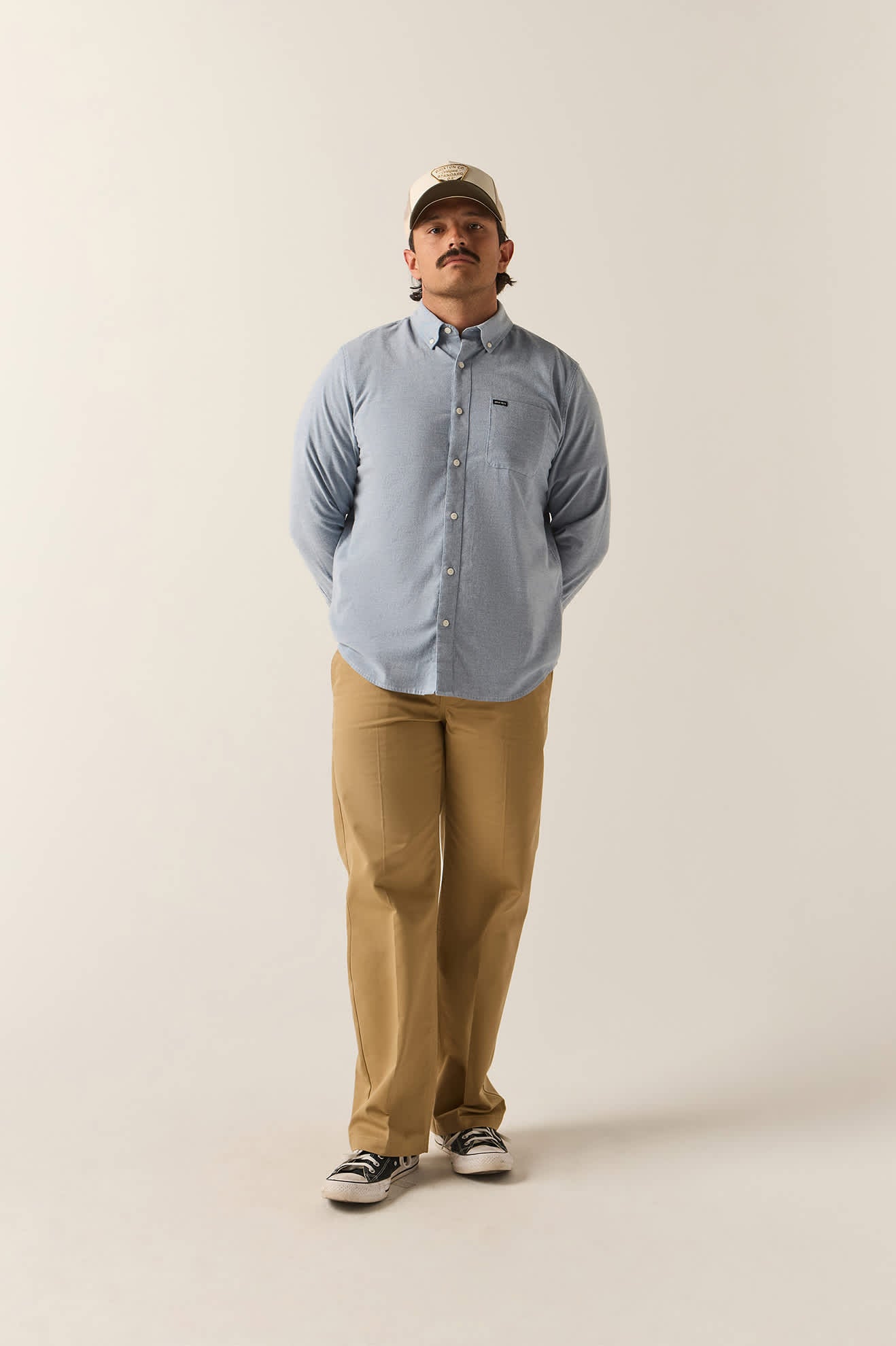 Men's Sanford Shirt in the color Dusty Blue - Additional Fit image