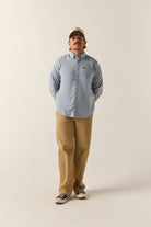Men's Sanford Shirt in the color Dusty Blue - Additional Fit image