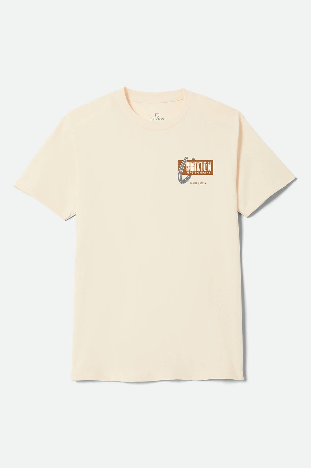 Men's Larkspur Standard T-Shirt in the color Cream - Front Product View