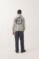 Men's Ford Mustang Hood in the color Heather Grey - Men's Back View