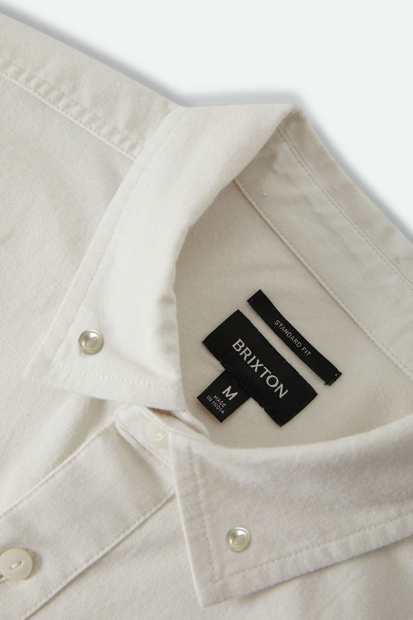 Men's Sanford Shirt in the color Off White - Additional Laydown image