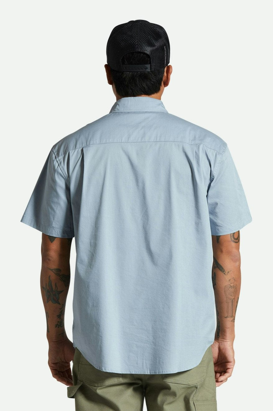 
       Brixton Builders Mechanic S/S Shirt - Dusty Blue
     