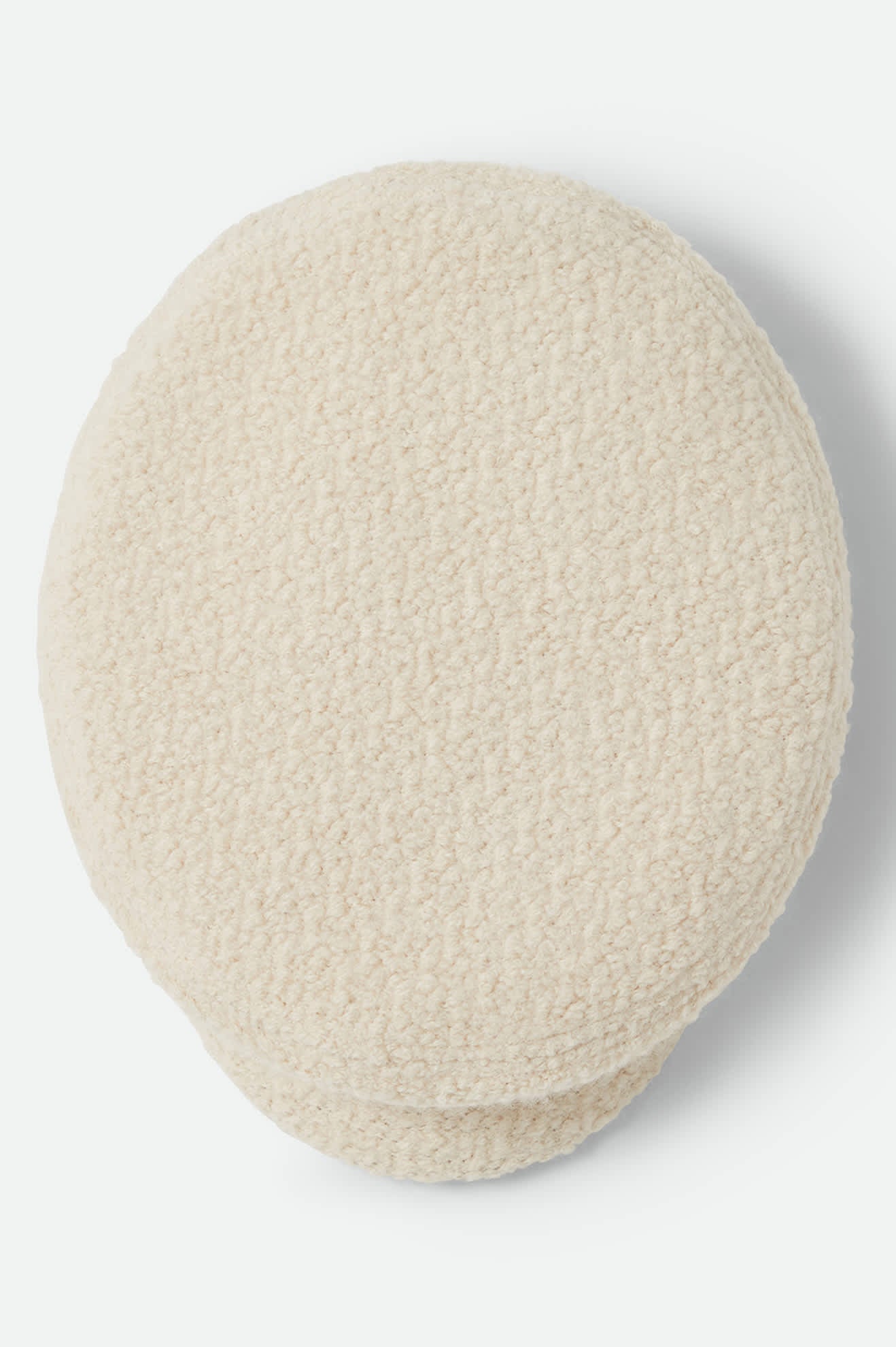 Unisex Fiddler Fisherman Cap in the color Natural Sherpa/Faux Suede - Additional Laydown image