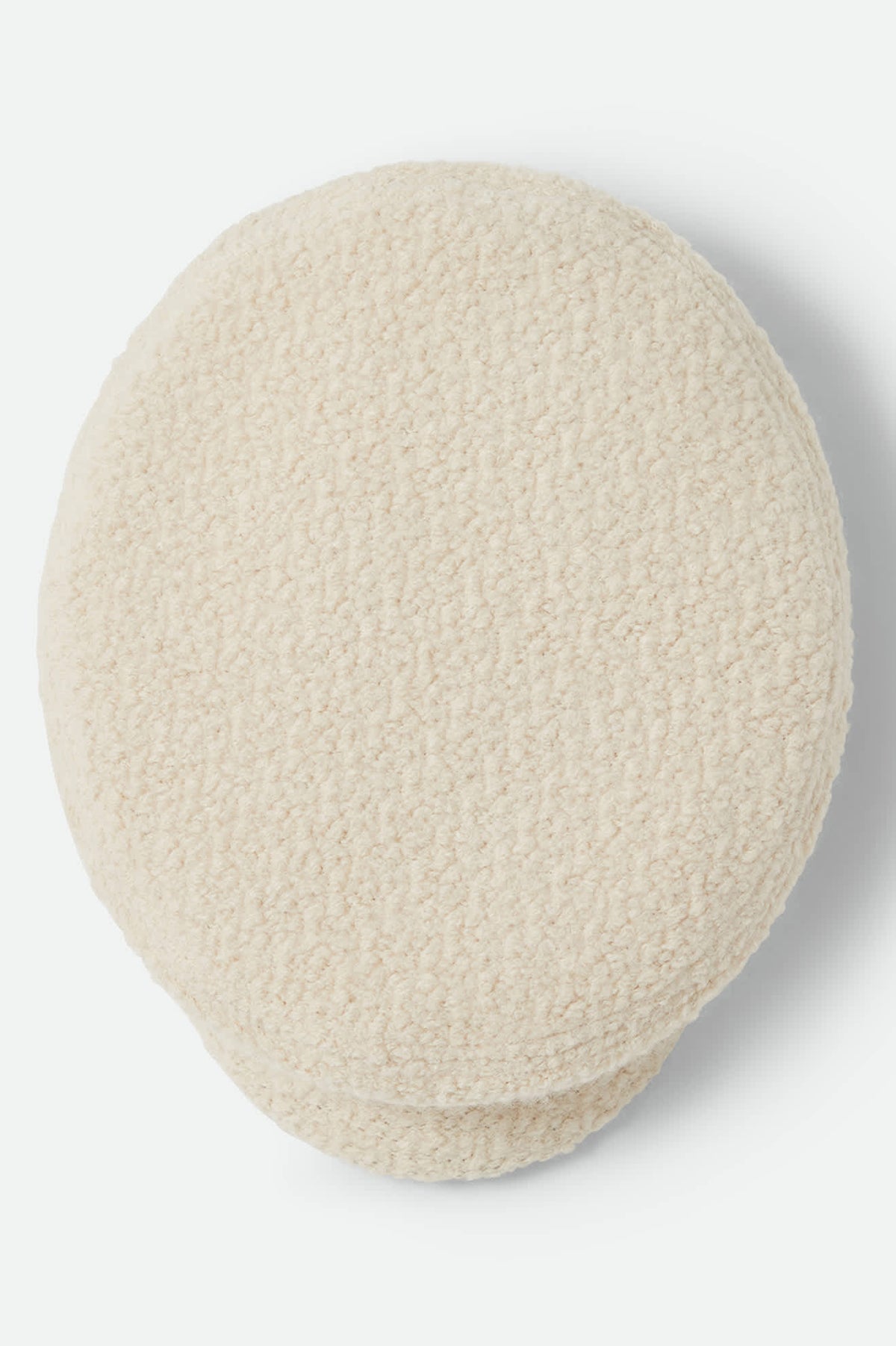 Unisex Fiddler Fisherman Cap in the color Natural Sherpa/Faux Suede - Additional Laydown image