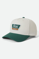 Unisex Linwood NetPlus Snapback in the color Off White/Primal Green - Front Product View
