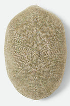 Women's Brood Lightweight Newsboy Cap in the color Sublime Green Houndstooth - Additional Laydown image