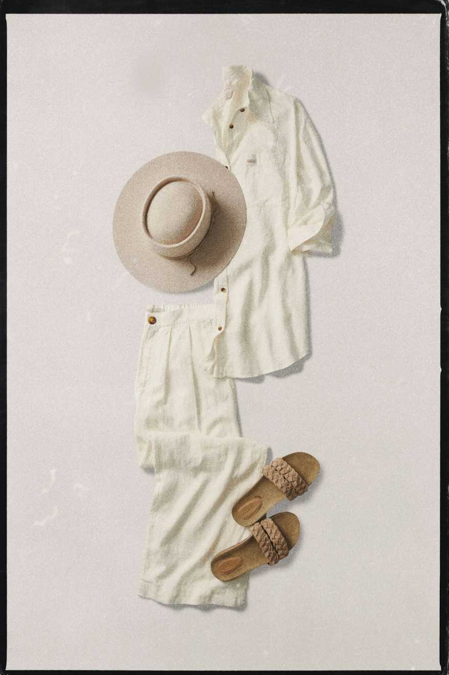 
       Brixton Vintage Linen L/S Woven Shirtdress - Off White
     