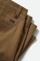 Men's Santo Chino Short in the color Khaki - Additional Laydown image