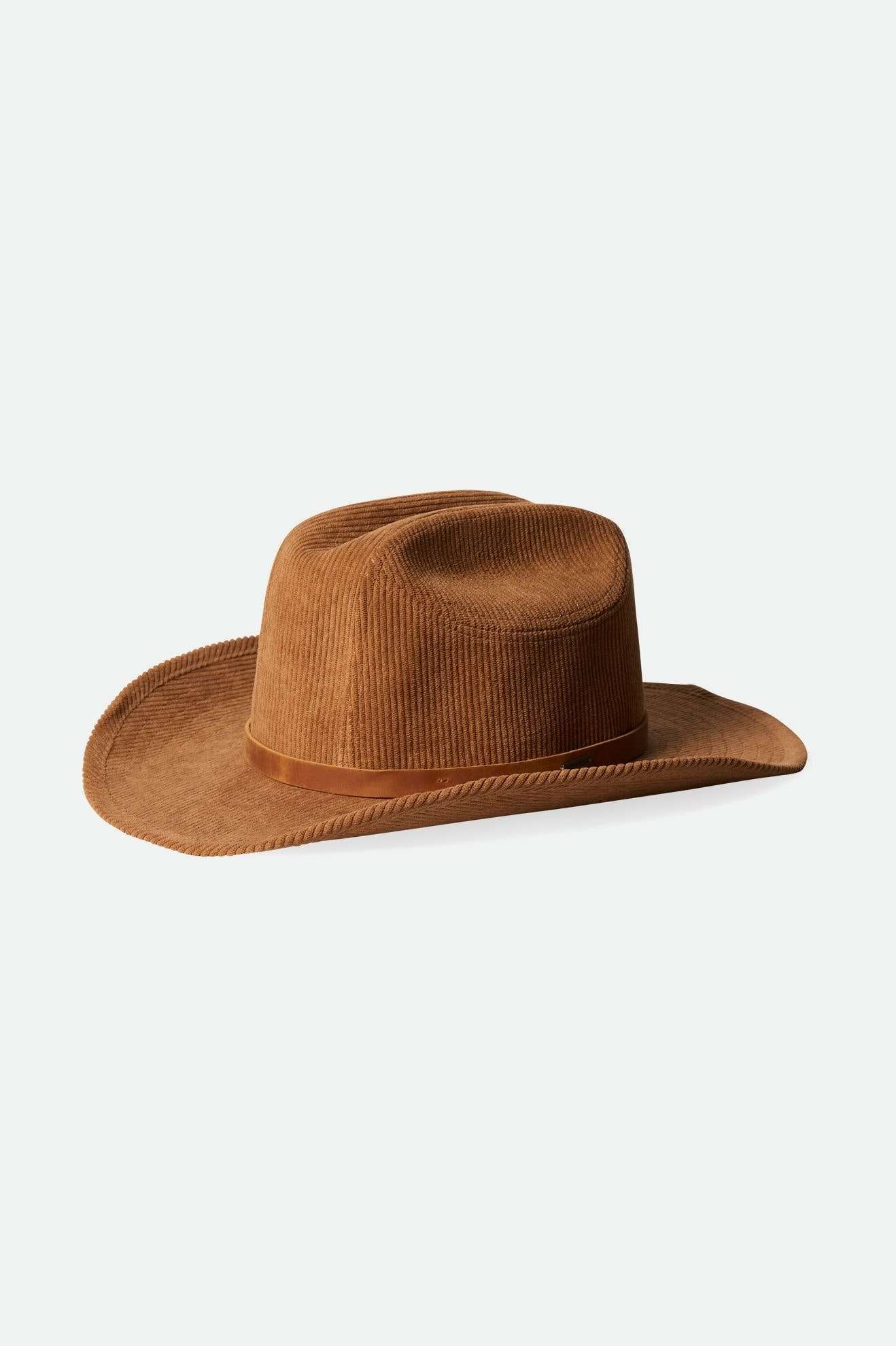 
       Brixton Women&#39;s Range 70&#39;s Cowboy Hat - Tobacco Brown Cord | Main
     