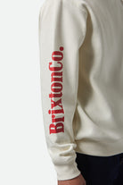Men's Inwood Crew in the color Egret White - Additional Fit View