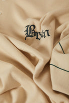 Men's Boxy Short Sleeve Baseball T-Shirt in the color Whitecap/Primal Green - Additional Laydown image