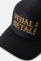 Unisex Metal Trucker Hat in the color Black - Additional Laydown image