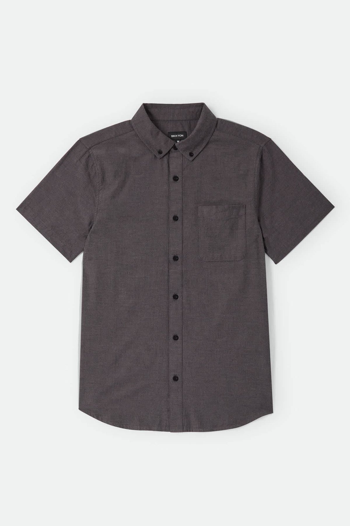 Men's Sanford Oxford Shirt in the color Charcoal - Front Product View
