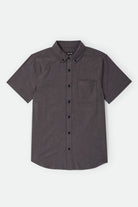 Men's Sanford Oxford Shirt in the color Charcoal - Front Product View