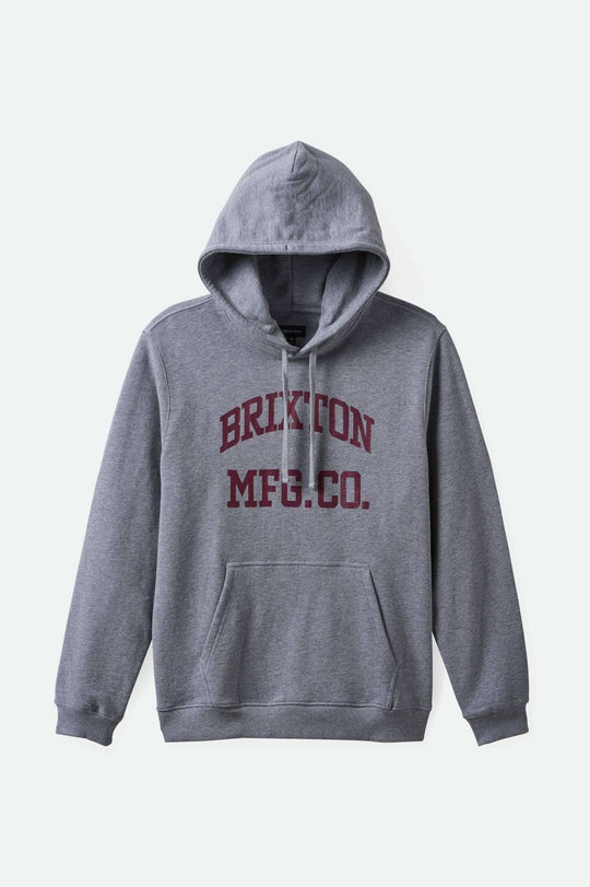 
       Brixton Men&#39;s Varsity Broken In Hoodie - Heather Grey | Main
     